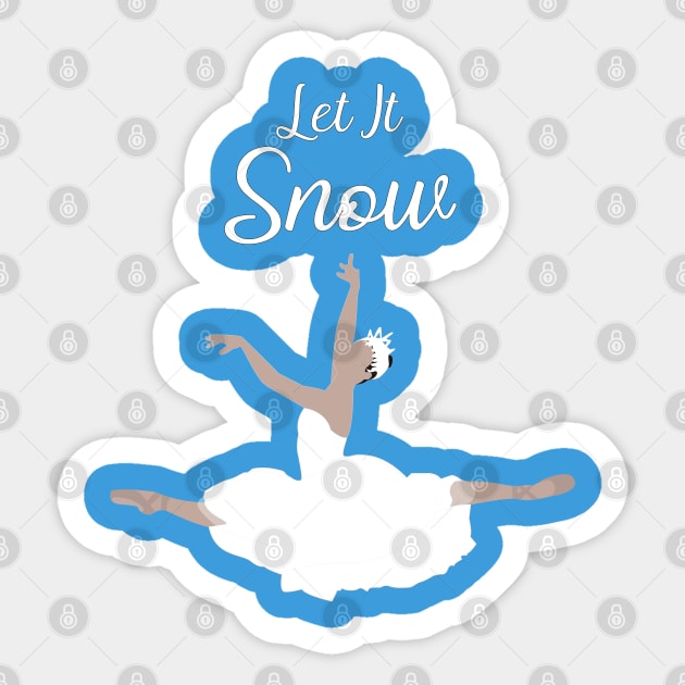 Let It Snow - Medium Skin Tone Sticker by Susie